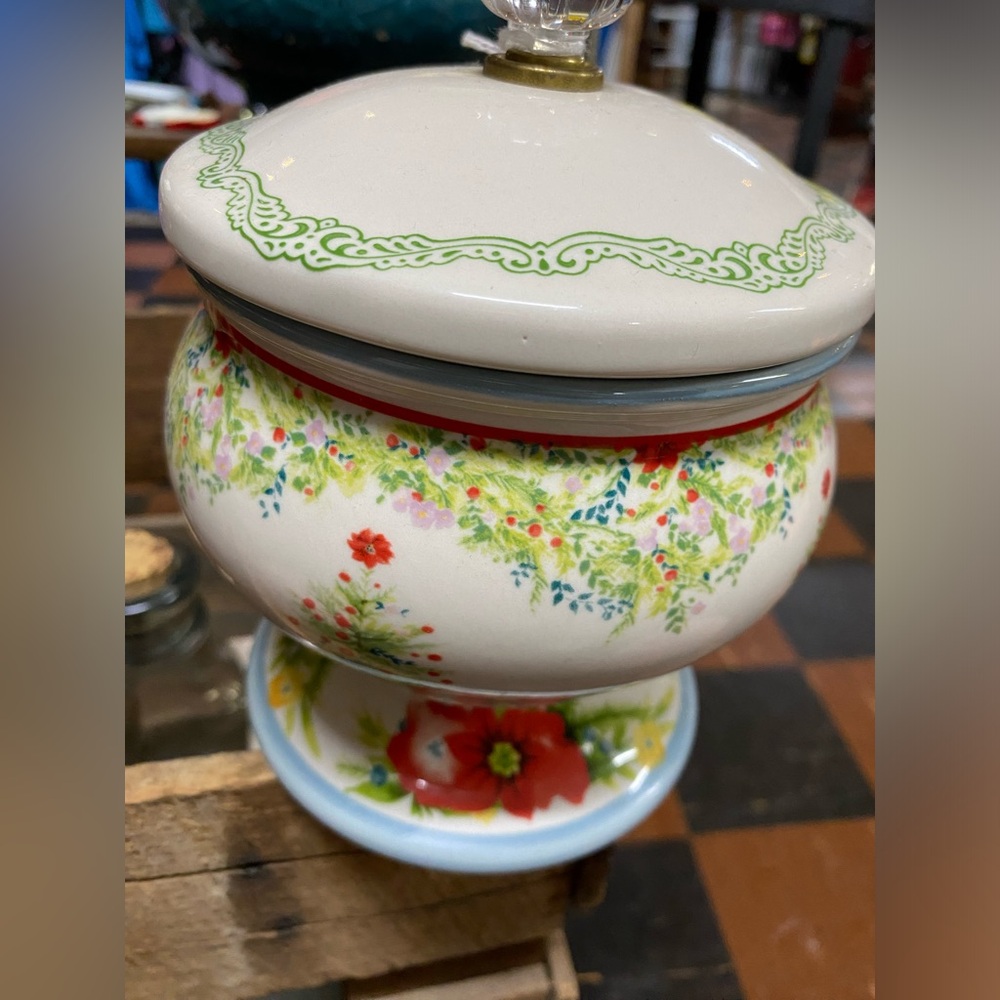 Pioneer women Christmas candy dish